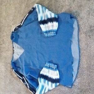 Kobi Halperin silk Sahara blouse lapis/multi